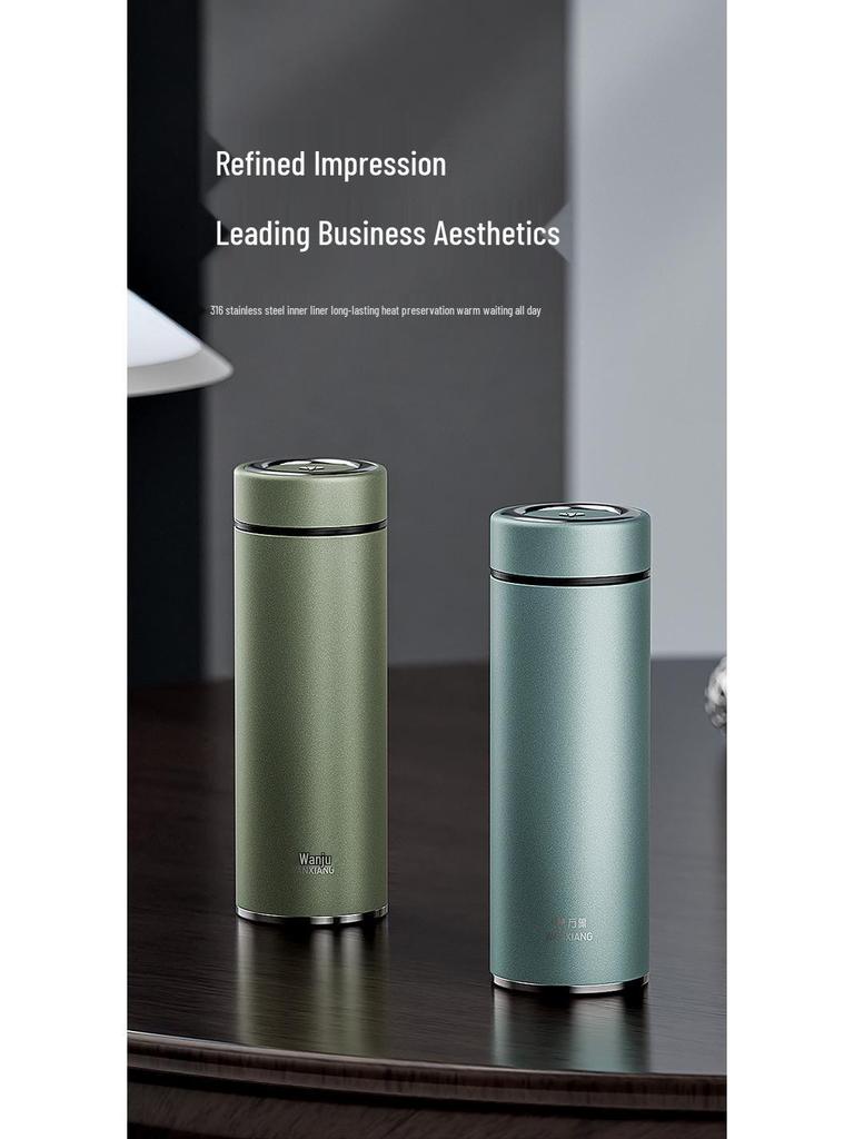 Vientiane 316 Stainless Steel Insulated Tea Cup with Filter - Portable, High-End Gift for Men and Women