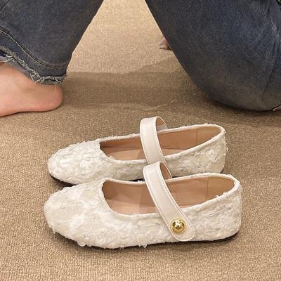 Распродажа модной женской обуви 2024 года, новые женские туфли на плоской подошве с круглым носком, простые, однотонные, повседневные, удобные туфли на плоской подошве