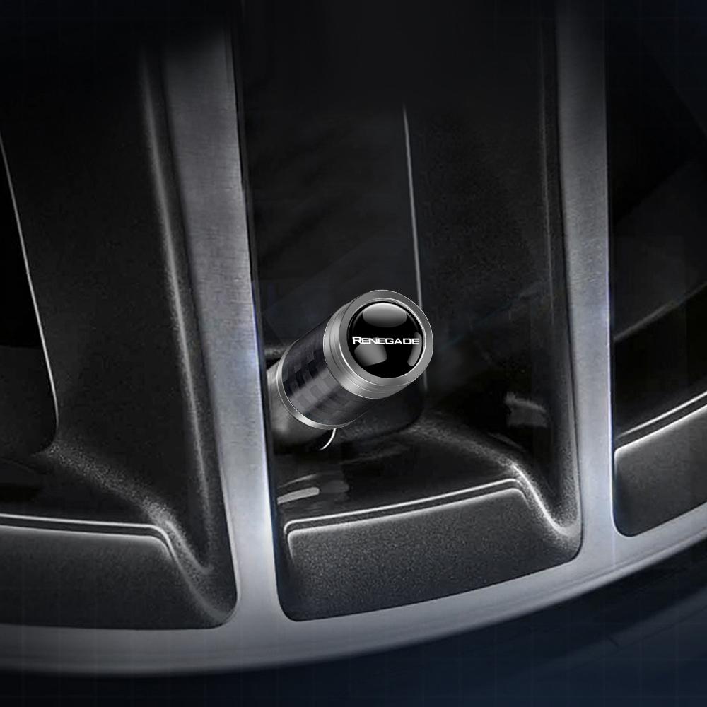 4pcs Aluminum Anti-theft Hexagonal Tire Valve Cap For Jeep Renegade Compass Wrangler Patriot Grand Cherokee Rubicon Accessories AMT1