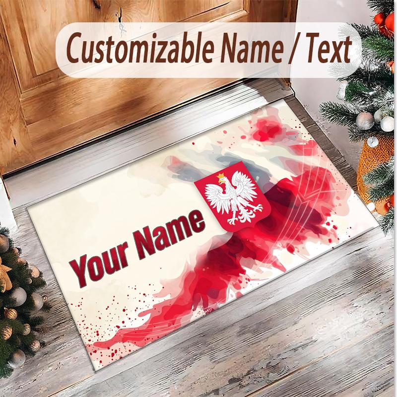Personalized Crystal Velvet Carpet Poland Pattern Non Slip Floor Rug