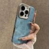 Роскошный джинсовый чехол с мягким покрытием для iPhone 17 Air 16 15 14 Plus 13 12 11 Pro Max Ударопрочный бампер Тканевая крышка Capa