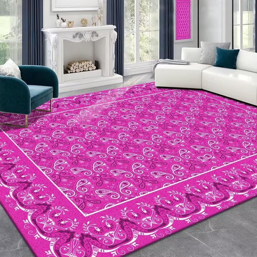 Ковер для гостиной в стиле французского ретро-кремового стиля, светлый, роскошный, улучшенный, спальня, кровать, одеяло, домашний гардероб, диван, стол, коврик