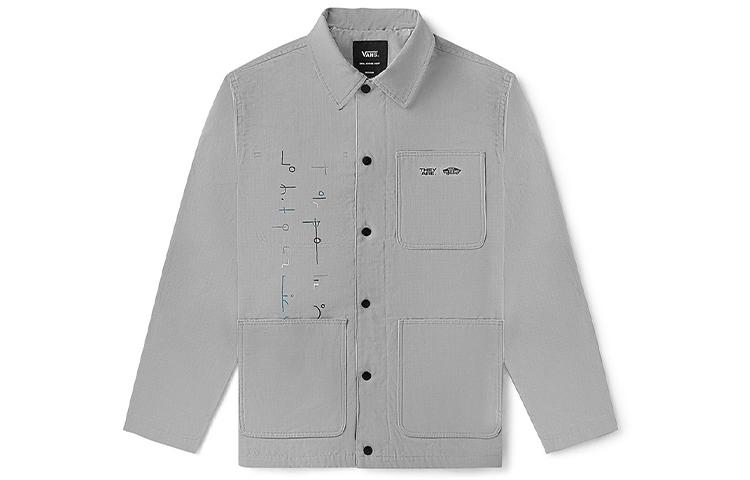 Men's Vans Jackets Men's Gray Lapel Moderate Workwear