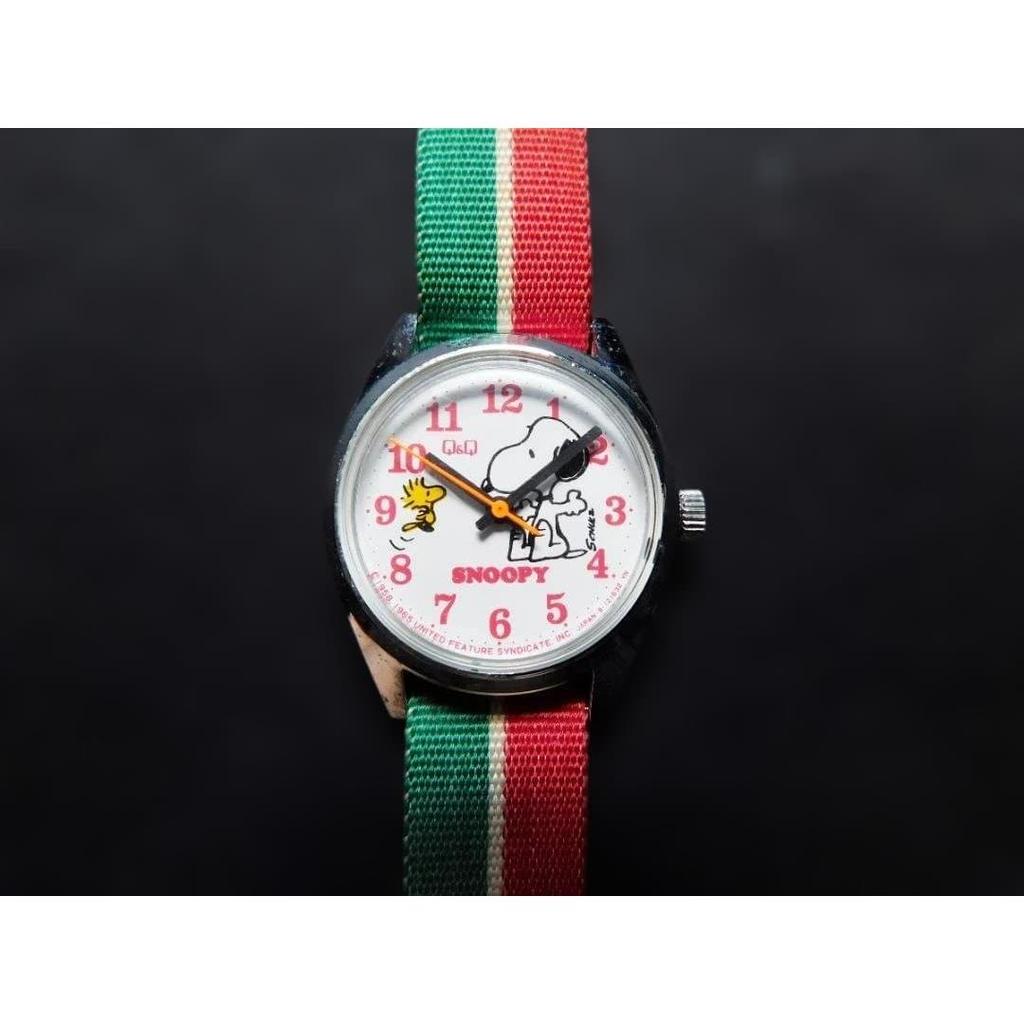 Б/у часы Q&Q Snoopy Woodstock Ручной завод Citizen Рабочее состояние