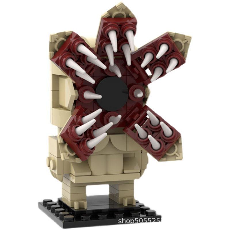 MOC Building Blocks Small Particles Strange Story Monster Brickhead Educational Children's Assembly Toys