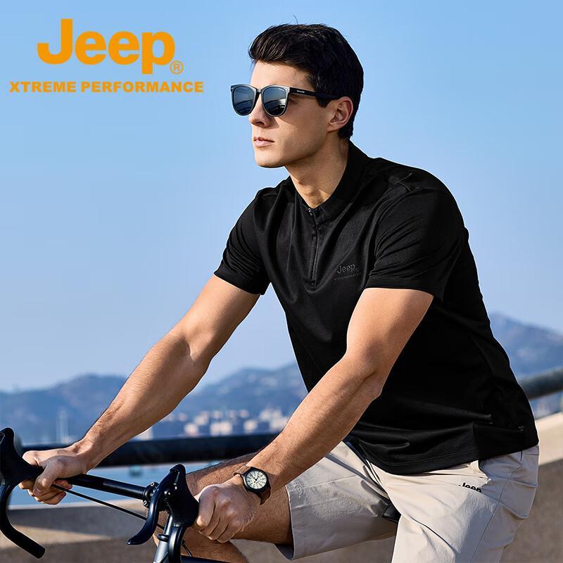 Jeep Мужская футболка с коротким рукавом для охлаждения и комфорта