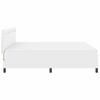 Box Spring Bed with Mattress White 180 x 200 cm Faux Leather