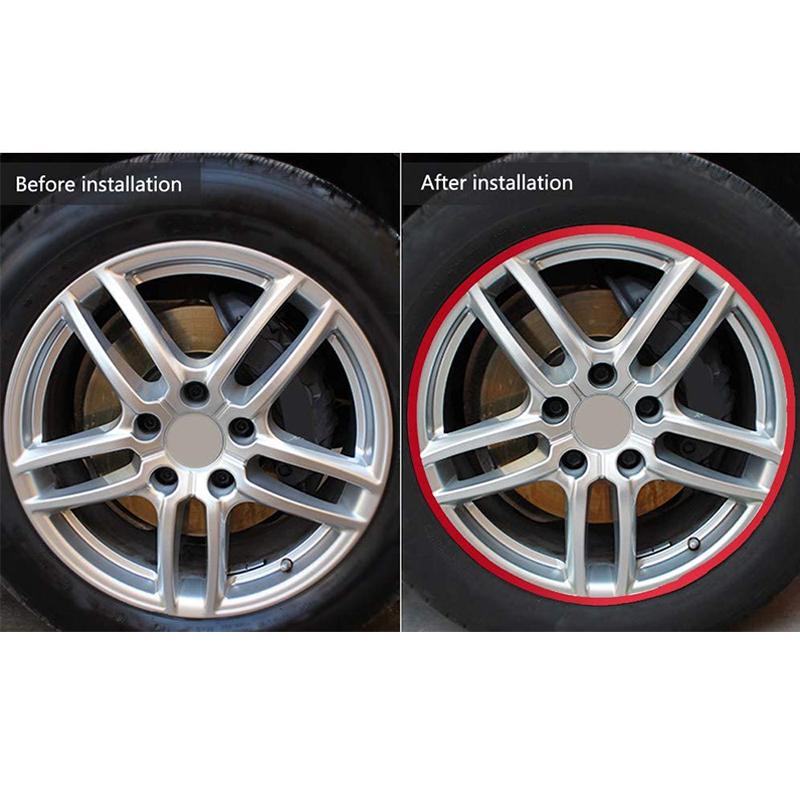 17" 18" Мотоциклетное колесо Шина Светоотражающая наклейка Водонепроницаемая лента для обода колеса Наклейки Стайлинг автомобиля Мото Декоративные аксессуары