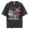 Streetwear Oversize Kislotali T-shirt Erkaklar Ayollar uchun Triller Komik Grafika T-shirt Yozgi Yuvilgan Eski FuJiang Anime Top Tees