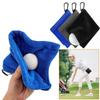 Square Golf Ball Cleaning Towel with Carabiner Hook Sports Towel Portable Golf Club Cleaner