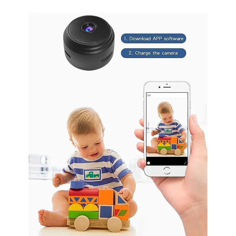A9 HD Wifi Smart Monitor Камеры видеонаблюдения Датчик Видеокамера Веб-видео Домашняя безопасность Беспроводная безопасность