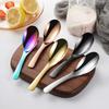 Mirror Table Spoon Plating Process Smooth Thicken Easy To Clean Anti-rust Dining Integrated Stainless Steel Chinese Style Spoon Home Supply