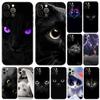 Чехол для телефона «Кошачий глаз» для iPhone 5 5S 2020se 6 6s 7 8 plus x 10 XR XS 11 12 13 mini pro MAX, черная задняя крышка из ТПУ