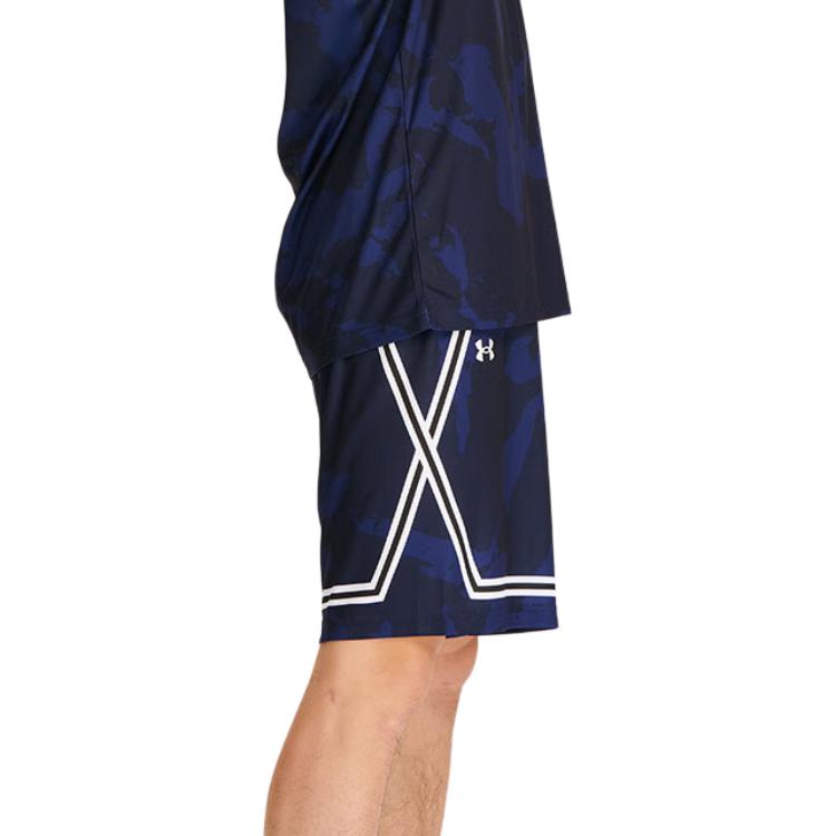 Under Armour Свободный крой средней посадки, легкие спортивные шорты Five Point, мужские шорты темно-синего цвета 24500210-409