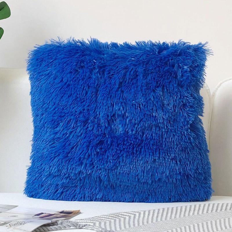 Скандинавская плюшевая наволочка Современная простая Кристальный плюш Мягкая Удобная Однотонная Наволочка Наволочка