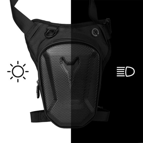 Yousheng Мотоциклетная набедренная сумка Унисекс Водонепроницаемая набедренная сумка Поясная сумка на бедро с ремешком для ноги для езды на велосипеде, рыбалки, охоты, пеших походов, кемпинга