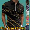 Casual Lapel T-shirt Young Men's Fashion Zipper T-shirt Short Sleeve T-shirt Men's 3D Gold Stitching Print T Shirt