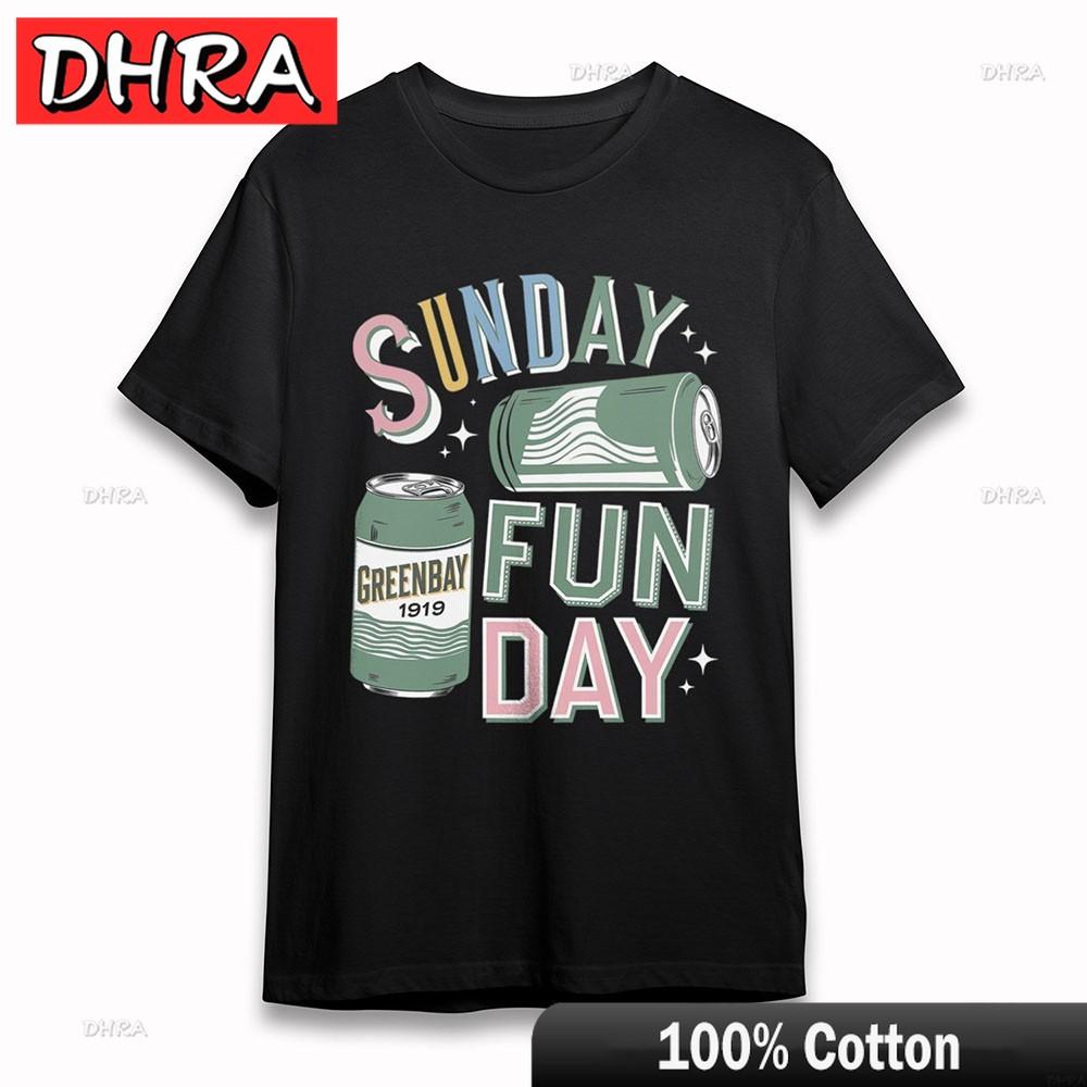 Womens Plus Size TShirt Vibrant Sunday Fun Day Print Tee Cotton Short Black Funny Stylish Tops Clothing for Daily Wear TShirt