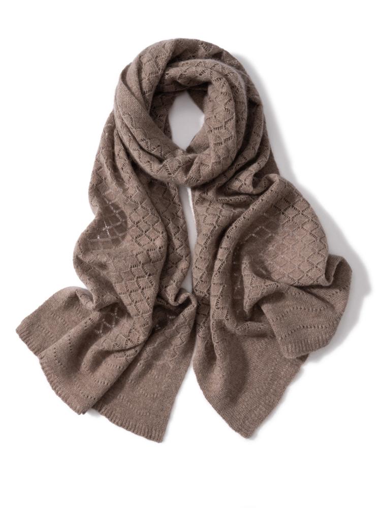 Women Wool Cashmere Openwork Scarf Pashmina Simple Big Scarves Wrap Shawl Men Cashmere Light-thin Outer Wraps Hijab