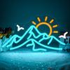 Неоновая вывеска Mountain для декора стен, неоновая вывеска Mountain Wild Goose для спальни, светодиодная неоновая вывеска Sunrise&Sunset для гостиной, отеля
