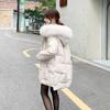 New Fashion Autumn Cotton-padded Jacket Female Students  Version of Loose Cotton-padded Jacket Women's Medium Long Coat Ins Winter Women's Fashion