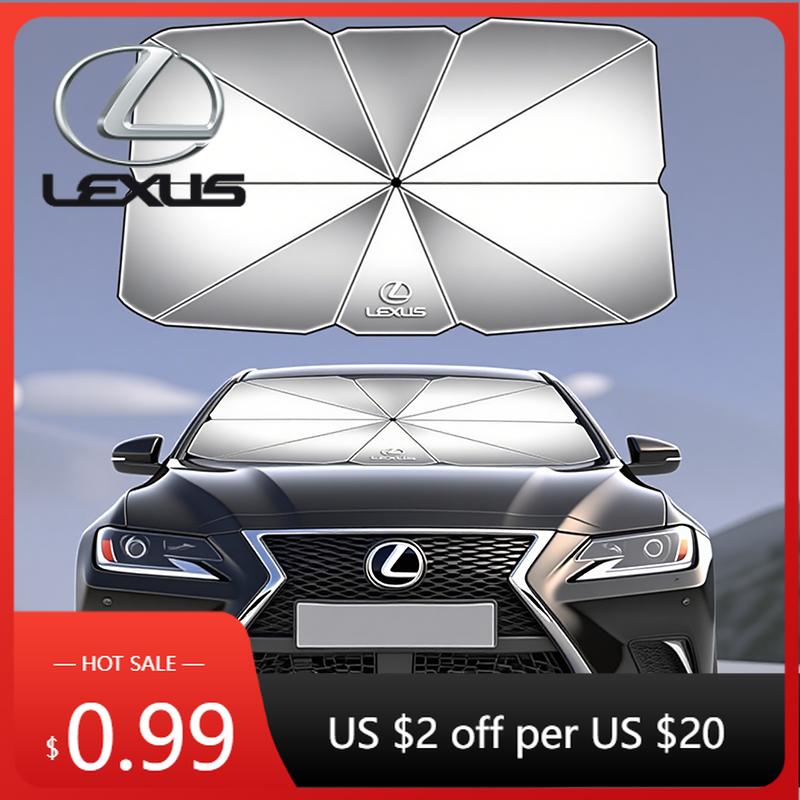 Interior Stickers Lexus Car Sunshade Umbrella Car Front Window Sunshade Cover For Lexus F SPORT ES RX NX LS UX LM LX GX LC RZ ISRJ6