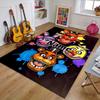 Custom Freddy bear Mat Personalized Name, Polyester Washable Indoor Entryway Rug, Gift for Christmas, Easter, Thanksgiving Day