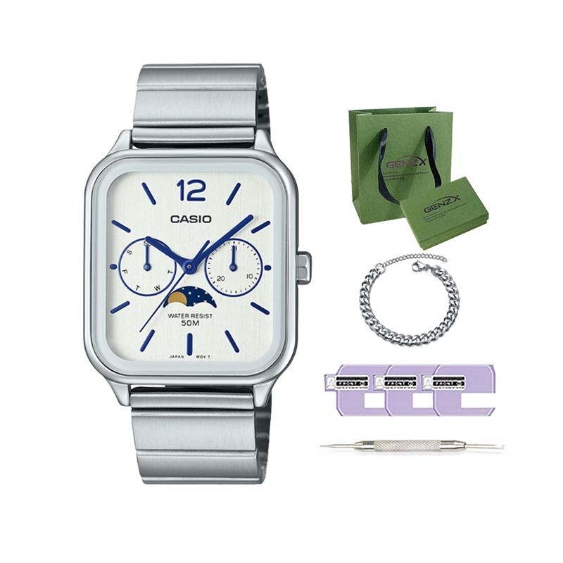 Casio Мужские часы Standard Series 34 мм белого цвета MTP-M305D-7AV MTP-M305D-7AV