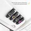 For Alfa Romeo Car Sun Visor Glasses Holder Ticket Card Storage Clip For Alfa Romeo Giulia Stelvio Giulietta 156 159 147 Mito ToLR1 