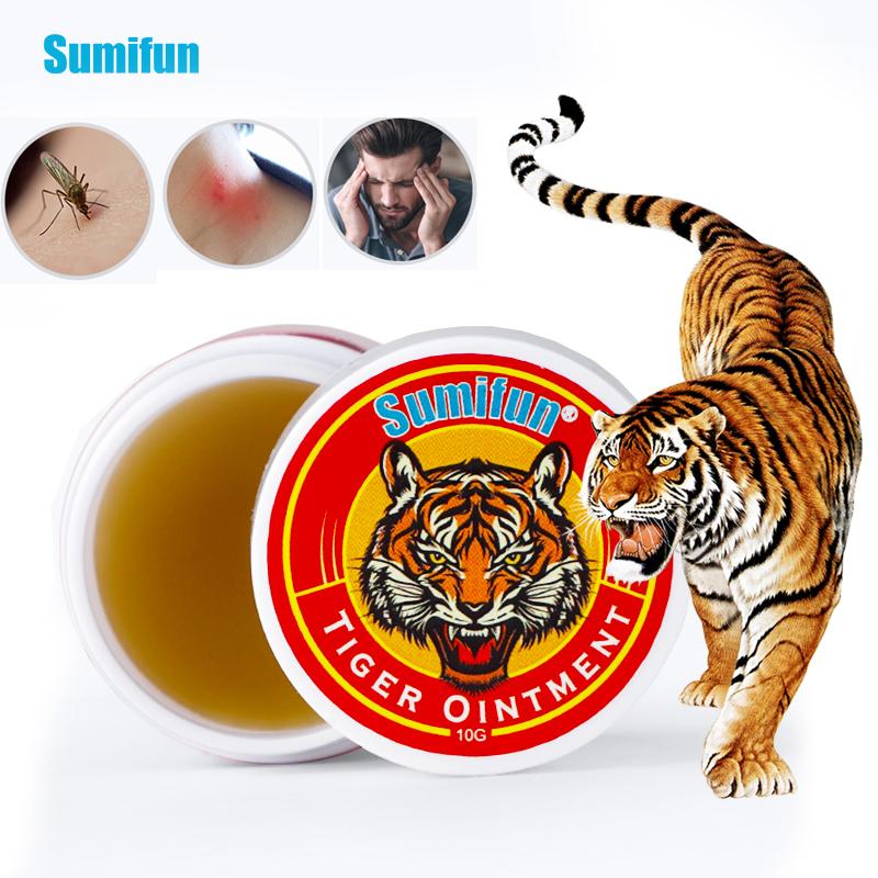 Sumifun Tiger Balm Fresh Cream Headache Cooling Oil Dizziness Stuffy Nose Relief Muscle Tiger Ointment