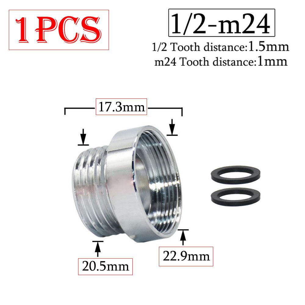 Латунный 1/2 x M16 M18 M20 M22 M24 M28 резьбовой соединитель серебряный кран соединения очиститель воды аксессуар адаптер для кухонного водопроводного крана