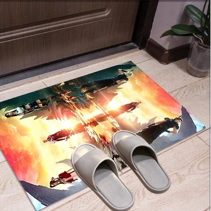 Final Fantasy Pattern Rug, Indoor/Outdoor Mat, for Picnic, Gameroom, Bedroom, Office, Living Room, Home Decor Carpet, Birthday Gift