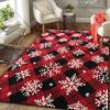 Рождественский ковер для гостиной, спальни, большой ковер для рождественского декора, коврик в виде рождественской снежинки для помещения, праздничный рождественский ковер для столовой