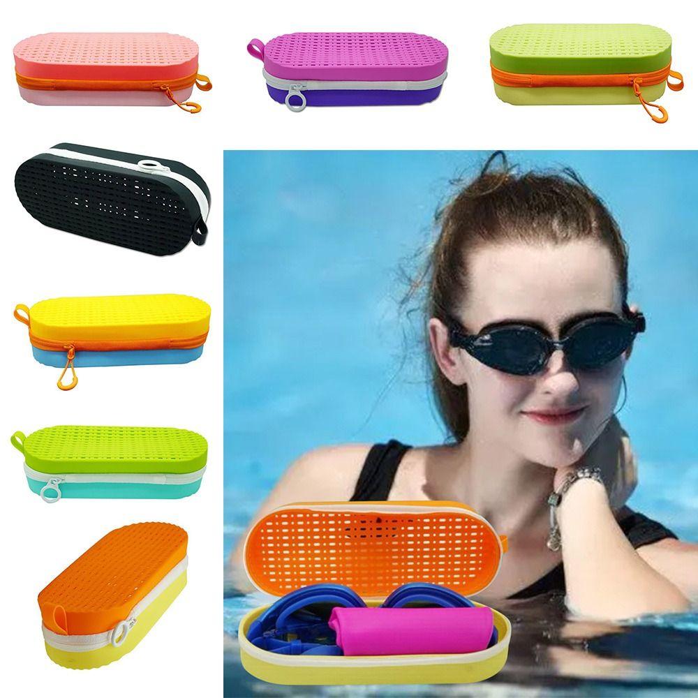 Soft Swimming Goggles Storage Box Breathable Reading Eyewear Case Myopia Glasses Case  Men Women