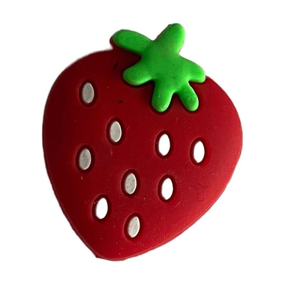 Strawberry Tennis Racket Shock Pad Silicone Tennis Racket Vibration Dampeners  Tennis Racket