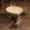 Handicraft Antler Candle Holder Vintage Tealight Holder Rustic Style Desktop Ornament  Office