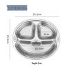 Детская обеденная тарелка ShengJia из нержавеющей стали 304 с мультяшным рисунком