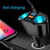 Car Charger Car Accessories 12V/24V ABS+PC Type-C+QC3.0+2.4A