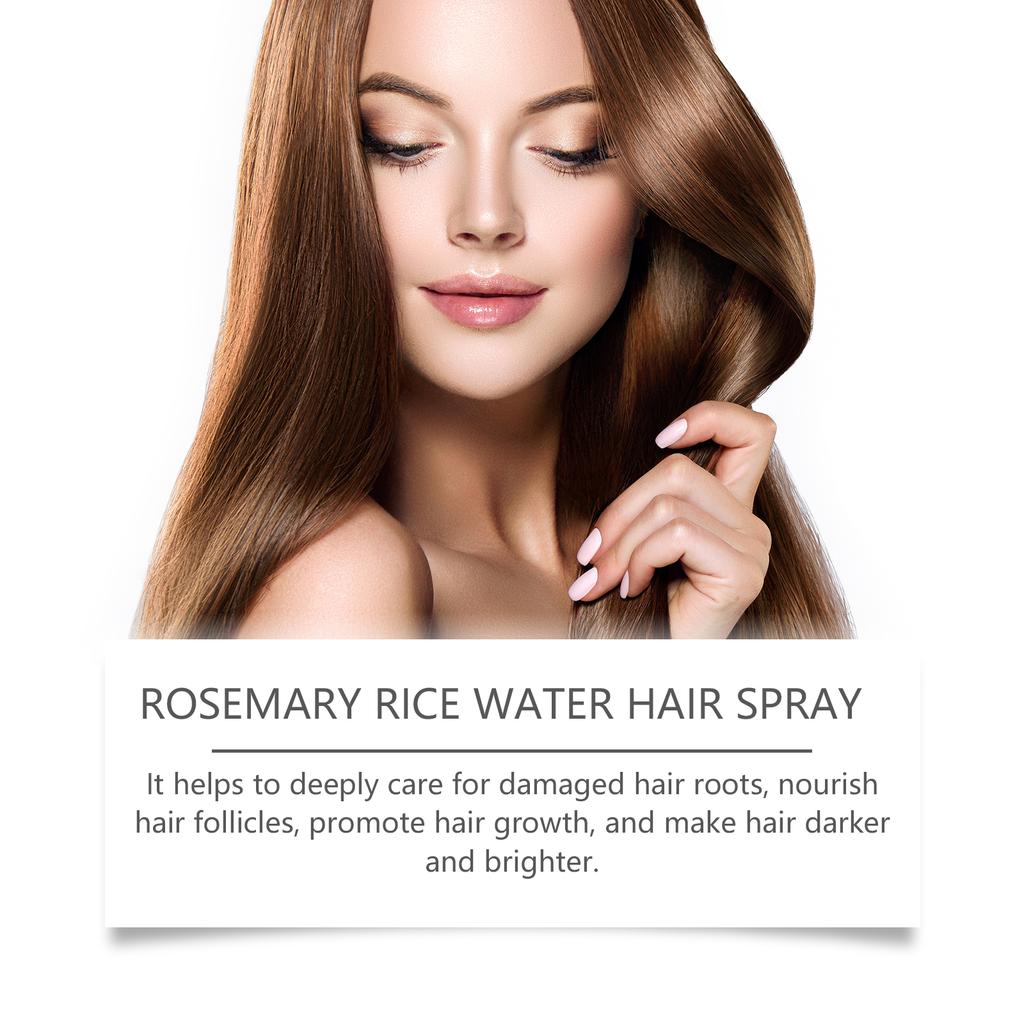 Hoegoa Rosemary Rice Water Hair Spray - Nourishing Dry & Frizzy Hair, Moisturizing Hair Care Spray