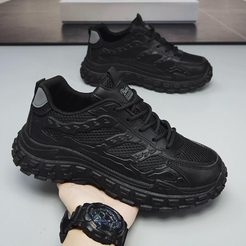 Men's shoes spring new breathable mesh sports shoes men's trend versatile thick-soled non-slip casual shoes trendy shoes
