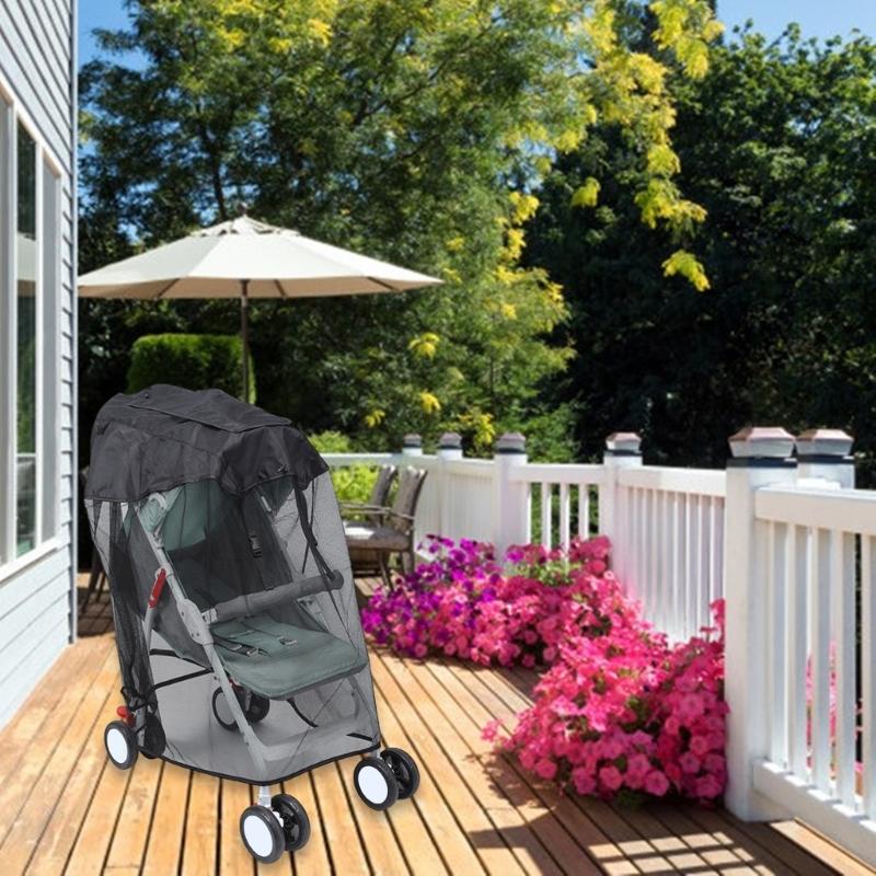 Baby Strollers Sunshade Cover Pushchair Canopy Full Coverage Pram Accessories Fly Protections Easy Attach
