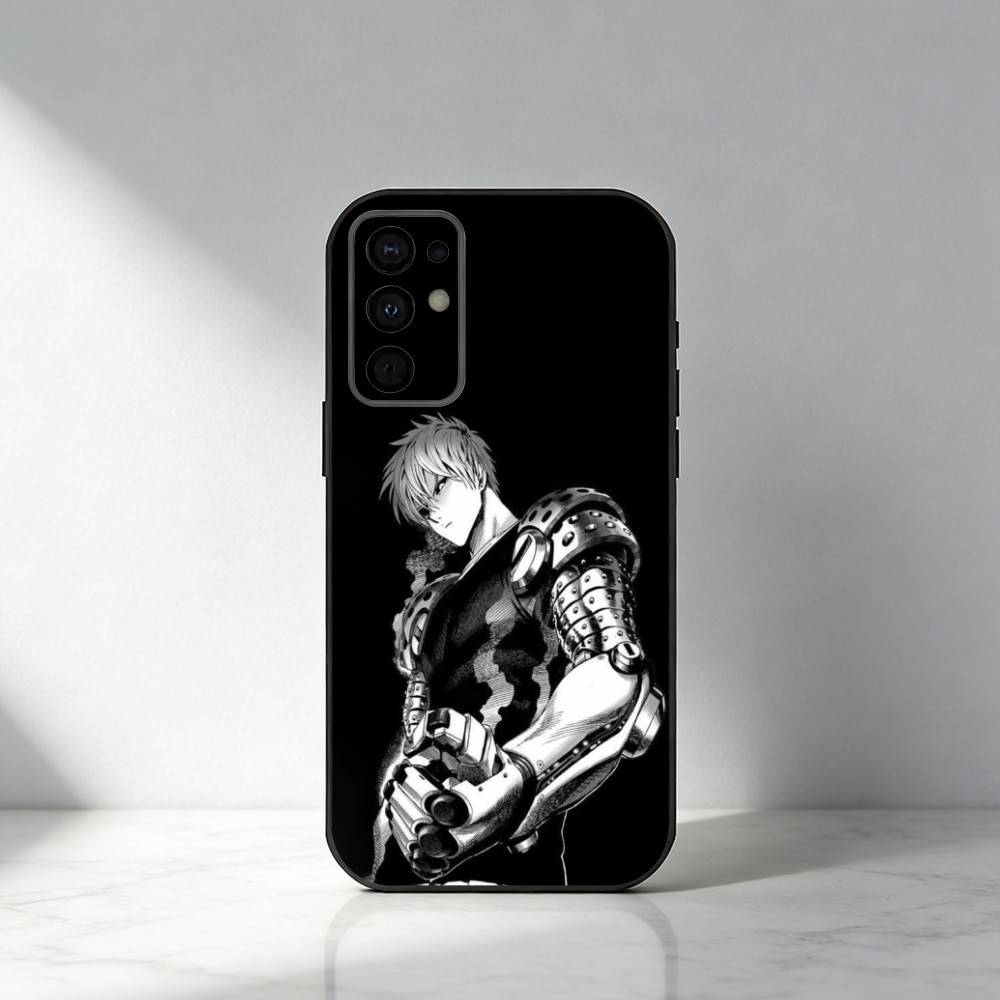 O-One Punch Man G-Genos Phone Case For Samsung S25,S24,S21,S22,S23,S30,Ultra,S20,Plus,Fe,Note,5G Black Cover