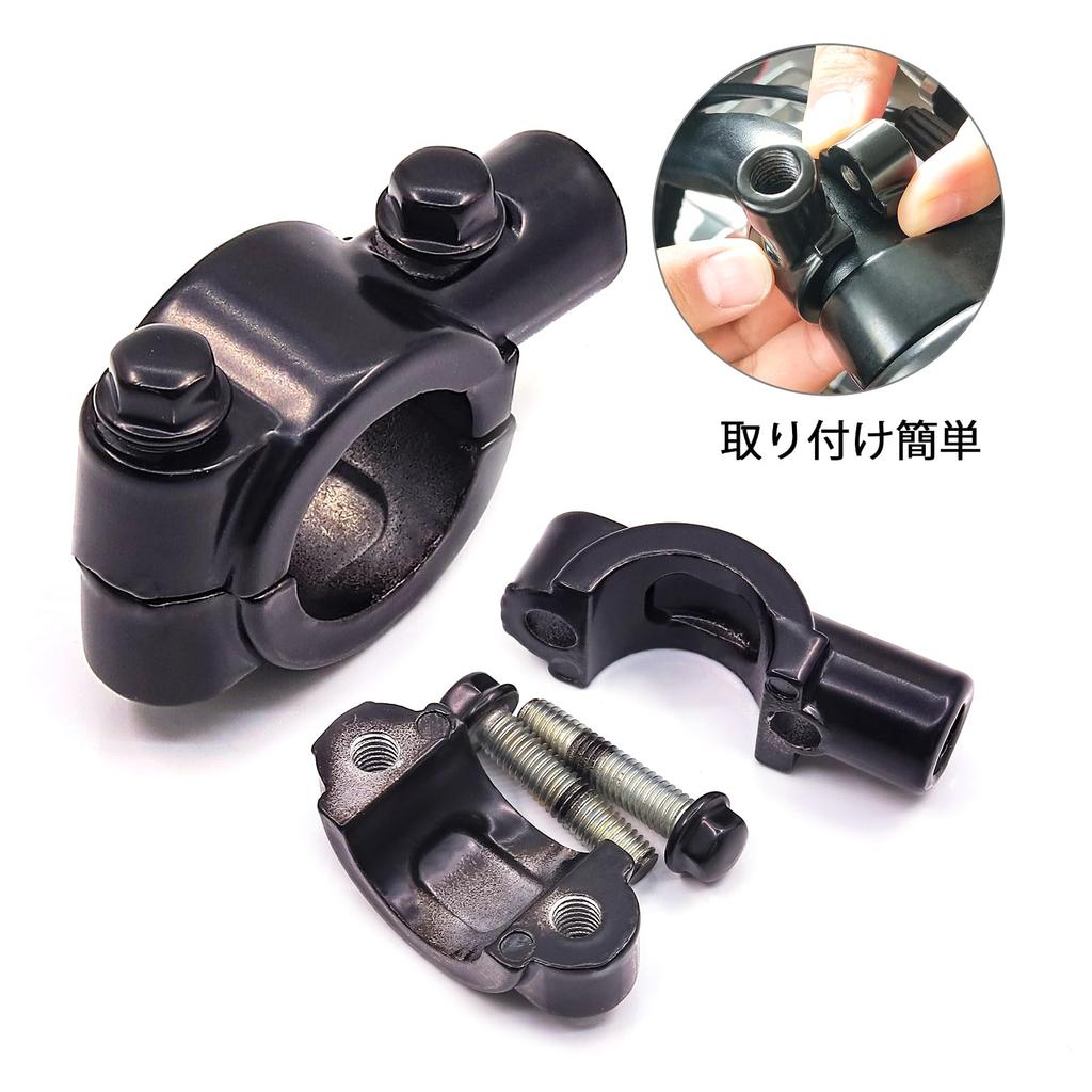 X-STYLE Motorcycle Mirror Stay, Handle, 0.9 Inch (22 Mm), Universal 0.4 Inch (10 Mm),