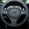 Для BMW E90 E92 E93 3 серии 2005-2012 настоящее углеродное волокно рулевое колесо декоративная крышка наклейки для салона автомобиля Стайлинг