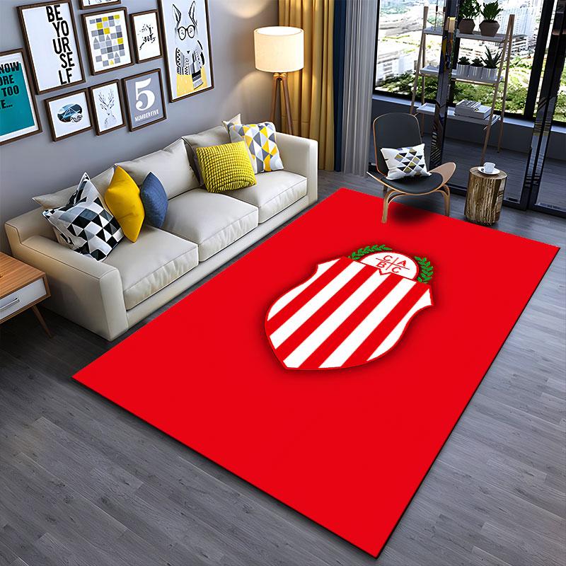 Red Shield with White Stripes suitable as a non-slip mat for the living room or bedroom sofa