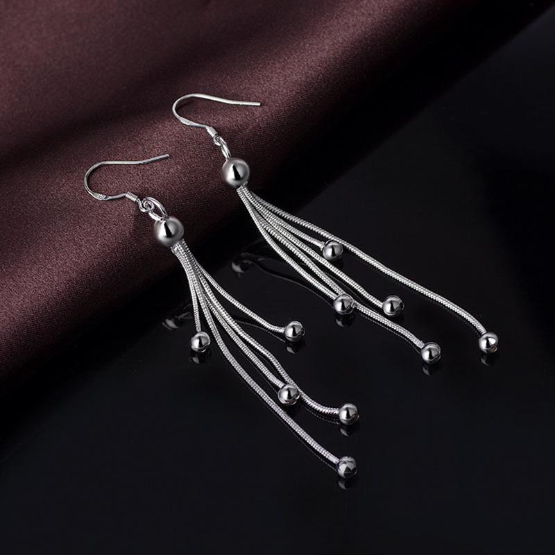 Серьги из чистого круглого бисера, модные длинные серьги с кисточками, женские уши