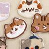 Корея Нашивка Мультяшное Животное Вышивка Самоклеящийся Патч для DIY Одежды и Аксессуаров