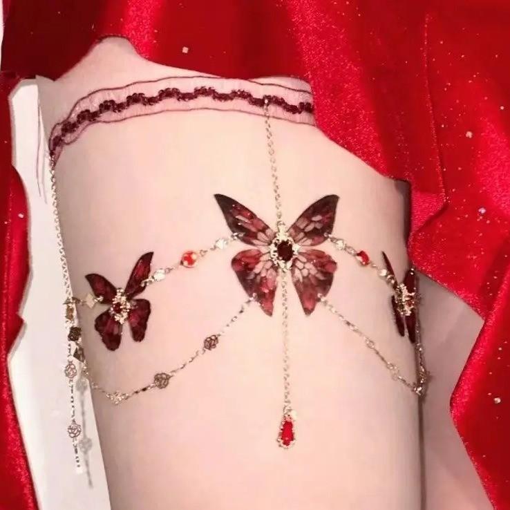 Spiritual flower pearl multi-layer tassel belt, body chain, light luxury and exquisite outer layer belt accessory