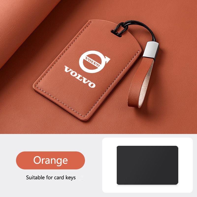 Кожаный чехол-кошелек для умной NFC-карты-ключа автомобиля, сумка для ключей, держатель-оболочка для Volvo EM90 EX30 2024 Polestar, аксессуары для защиты автомобильного ключа