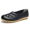 Fashion Flat Shoes For Women Leather Ballet Flats Zapatos Mujer 2024 Summer Shoes Casual Women's Loafers Slip On Black Moccasins Female